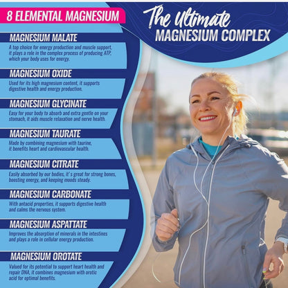 Magnesium Complex Supplement for Easy Absorption for Bones