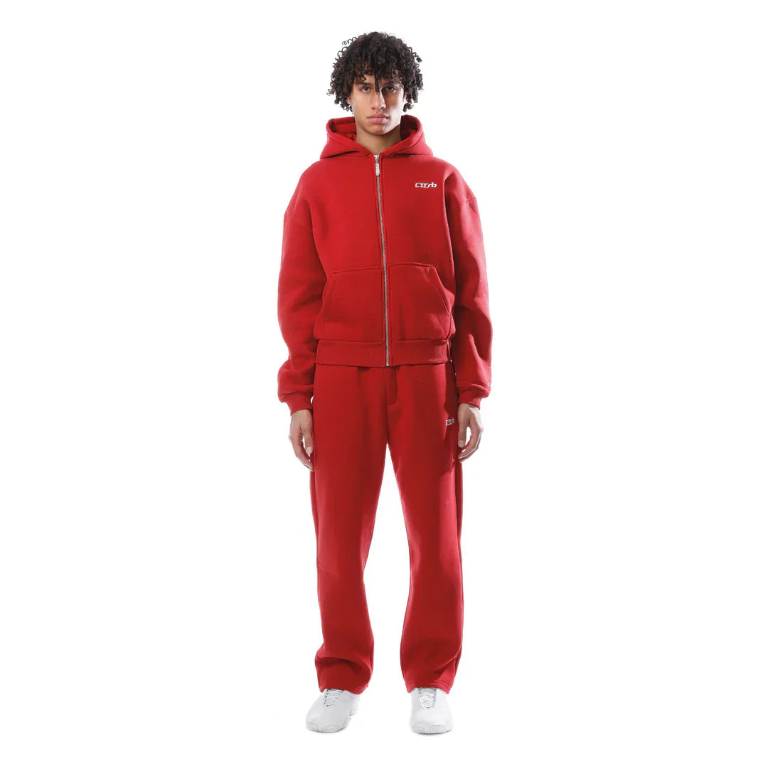 Tracksuit  zip-up red