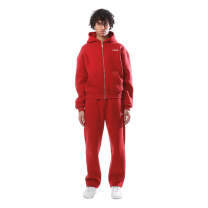 Tracksuit  zip-up red