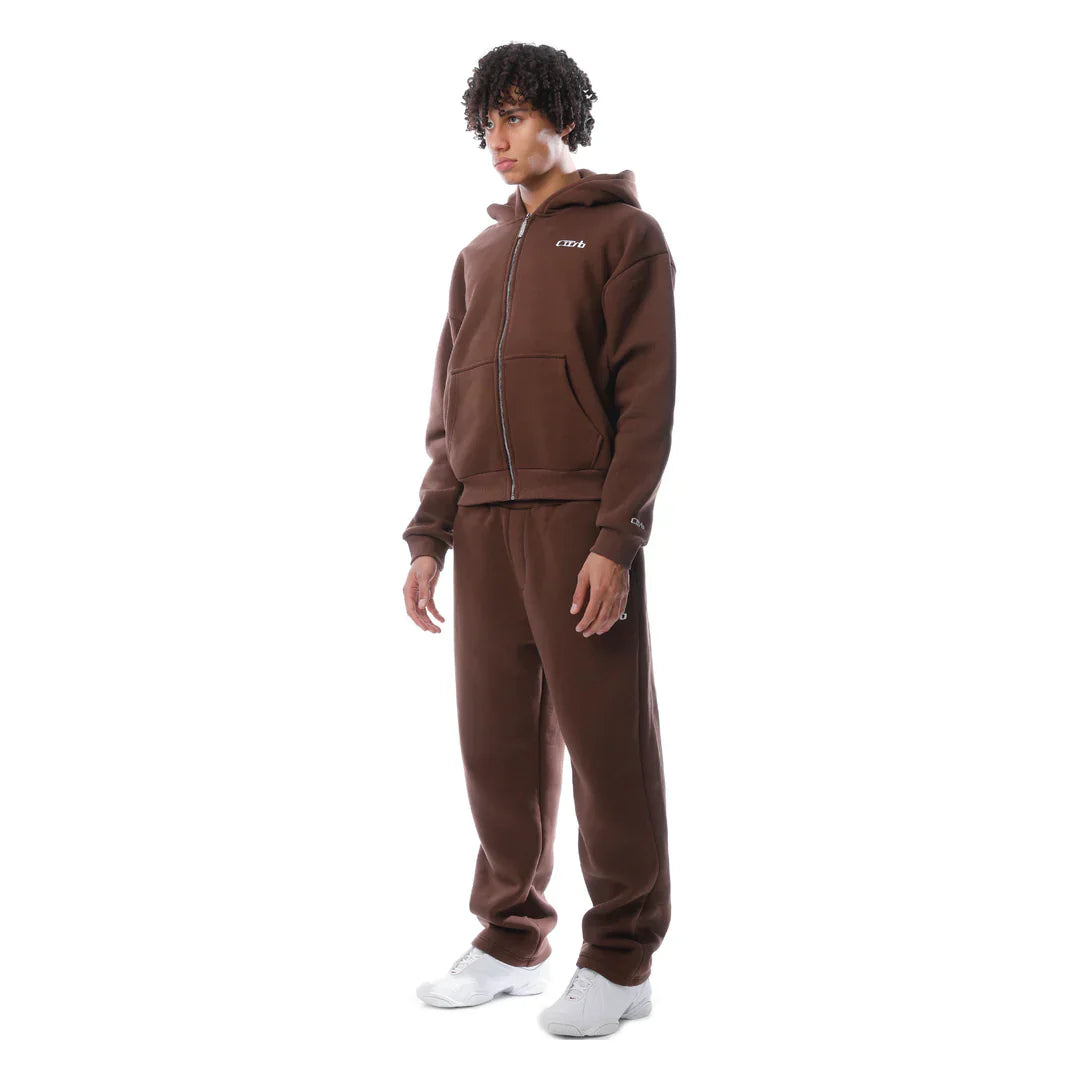 Tracksuit  zip-up brown