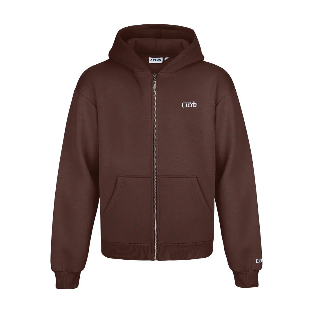 Tracksuit  zip-up brown