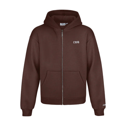 Tracksuit  zip-up brown